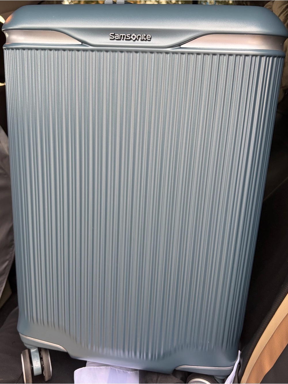Samsonite Silhouette 18 Hardside Spinner Carry-slate Blue-New No Tags